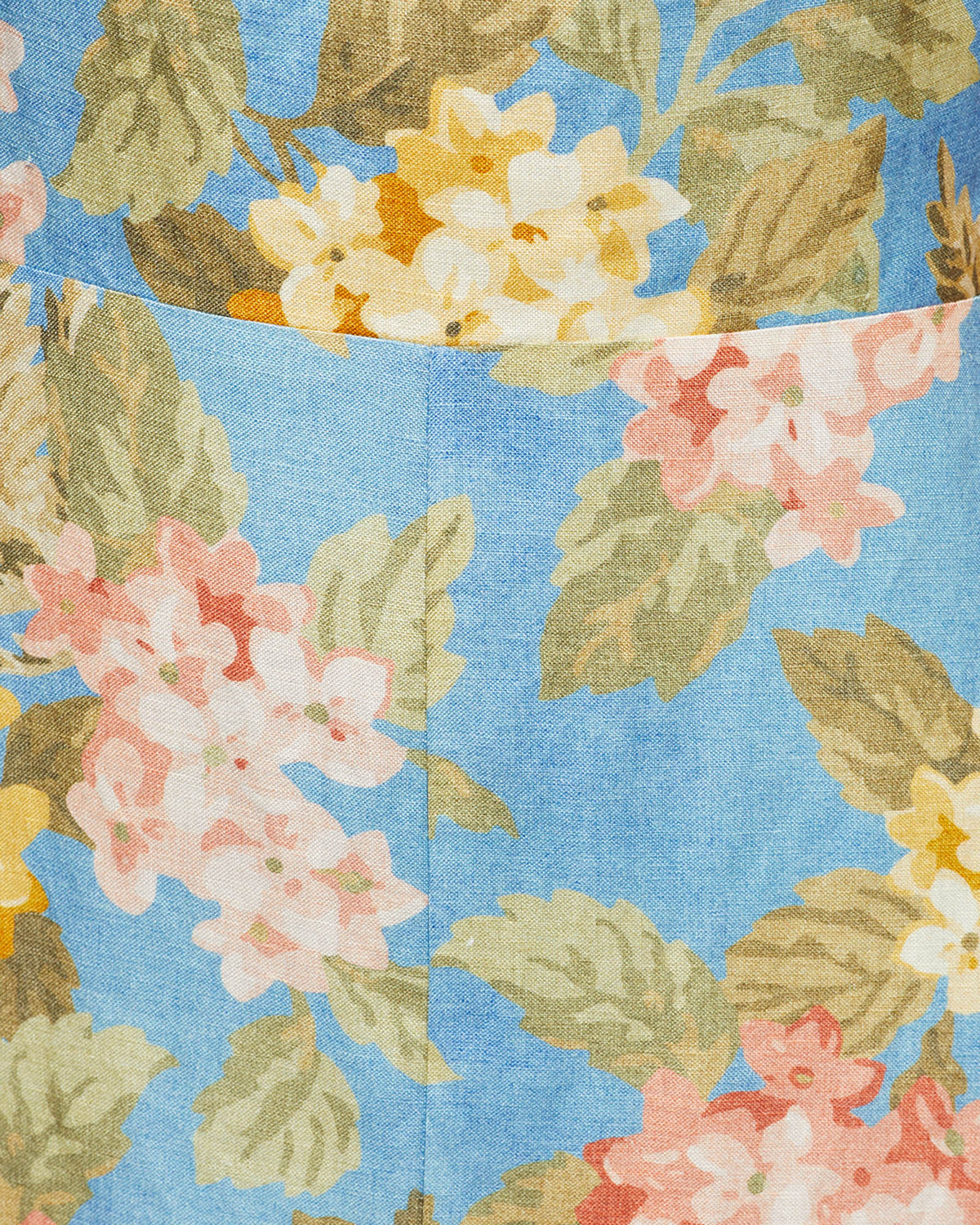 AMICA TROPICAL PRINT LINEN DRESS WOMENS DRESSES