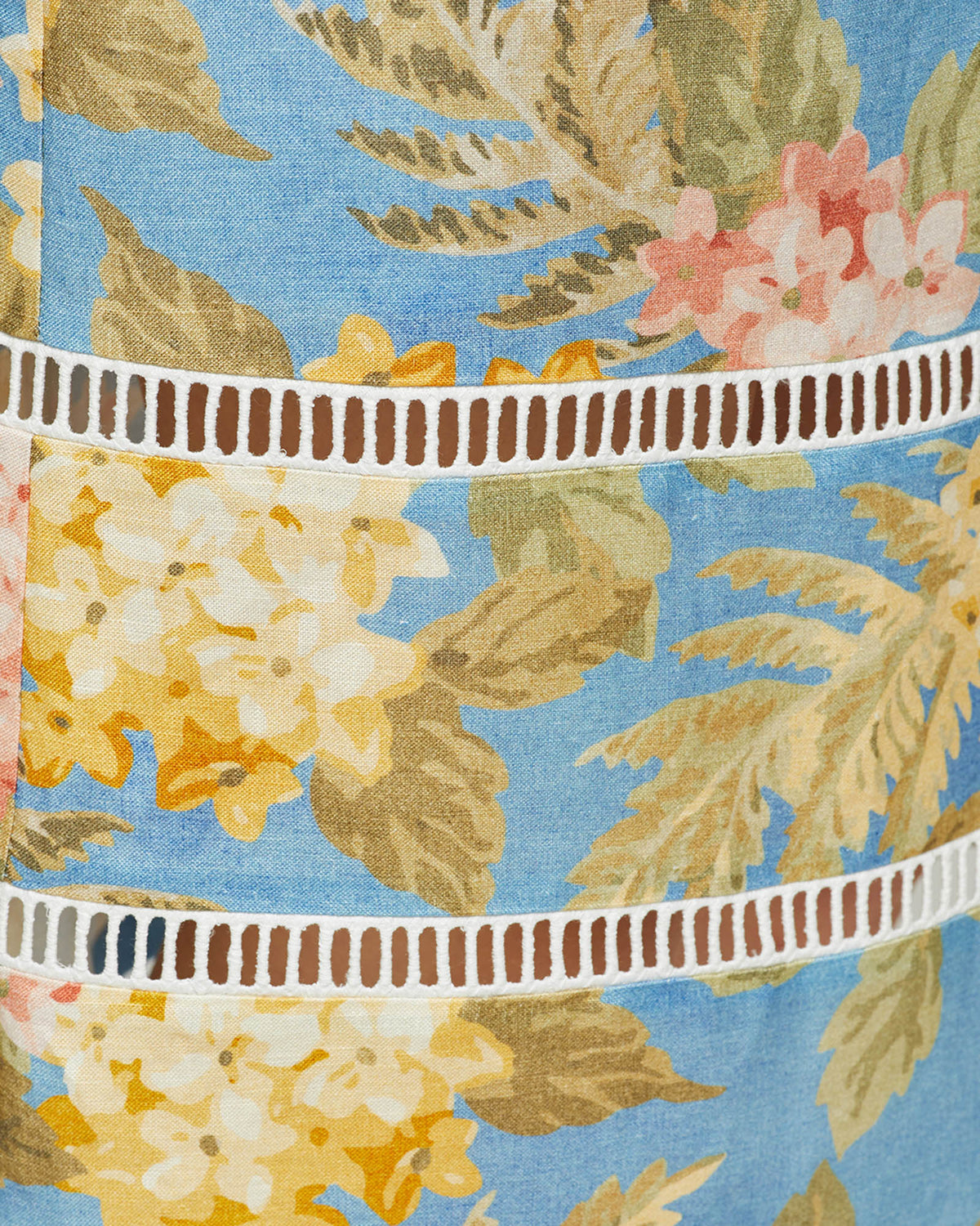 ROSE TROPICAL PRINT LINEN SKIRT WOMENS SKIRTS