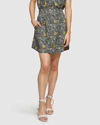 BARRON COTTON PAISLEY PRINT SKIRT WOMENS SKIRTS