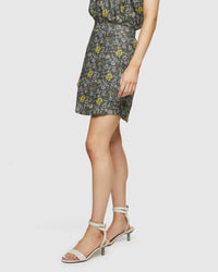 BARRON COTTON PAISLEY PRINT SKIRT WOMENS SKIRTS