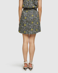 BARRON COTTON PAISLEY PRINT SKIRT WOMENS SKIRTS