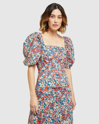 ZULU DITSY FLORAL TOP