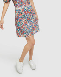 GRETA DITSY FLORAL SKIRT MULTI