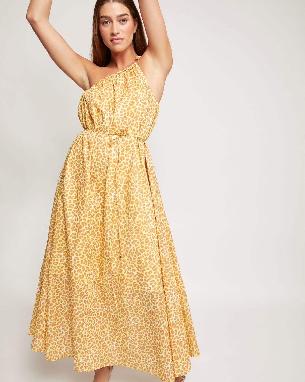 TARA COTTON ANIMAL PRINT DRESS WOMENS DRESSES