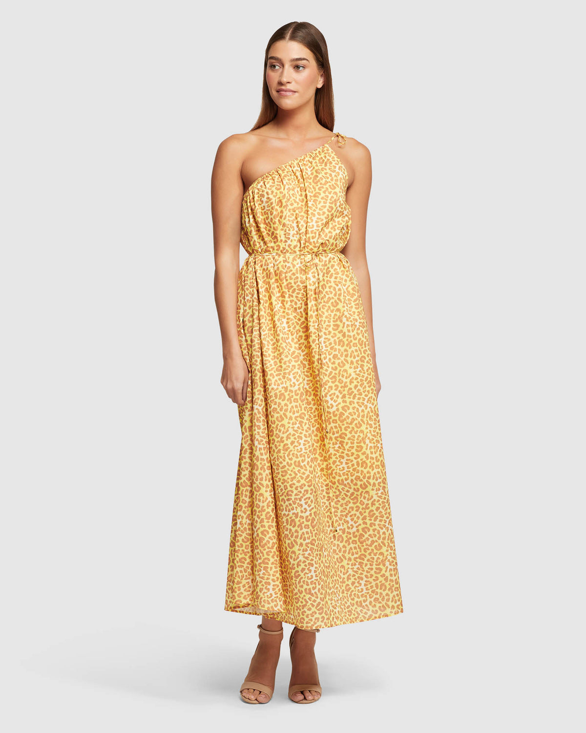 TARA COTTON ANIMAL PRINT DRESS WOMENS DRESSES