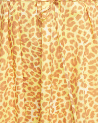 TARA COTTON ANIMAL PRINT DRESS WOMENS DRESSES