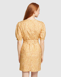 JESSIE LINEN BLEND DRESS WOMENS DRESSES