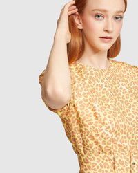 JESSIE LINEN BLEND DRESS WOMENS DRESSES