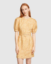 JESSIE LINEN BLEND DRESS WOMENS DRESSES