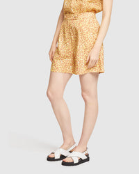 SASHA LINEN BLEND SHORTS WOMENS PANTS