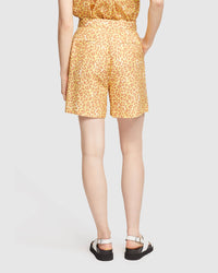 SASHA LINEN BLEND SHORTS WOMENS PANTS