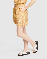 SASHA LINEN BLEND SHORTS WOMENS PANTS