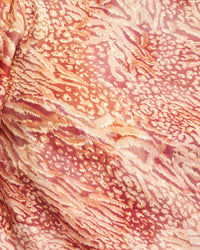 FITZGERALD PRINTED LINEN TOP TANGERINE