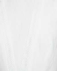 MORRIS LACE INSERT DRESS IVORY