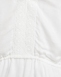 BIANKA LACE TRIM TOP IVORY