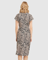 RINNA ANIMAL PRINT DRESS