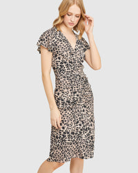 RINNA ANIMAL PRINT DRESS
