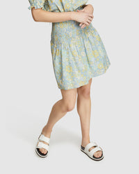 EXIST COTTON SHIRRING SKIRT