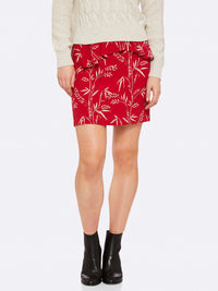 KATE RED PRINT SKIRT RED