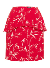 KATE RED PRINT SKIRT RED