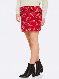 KATE RED PRINT SKIRT RED