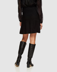 HOLLY METALLIC STRIPE TOP BLACK