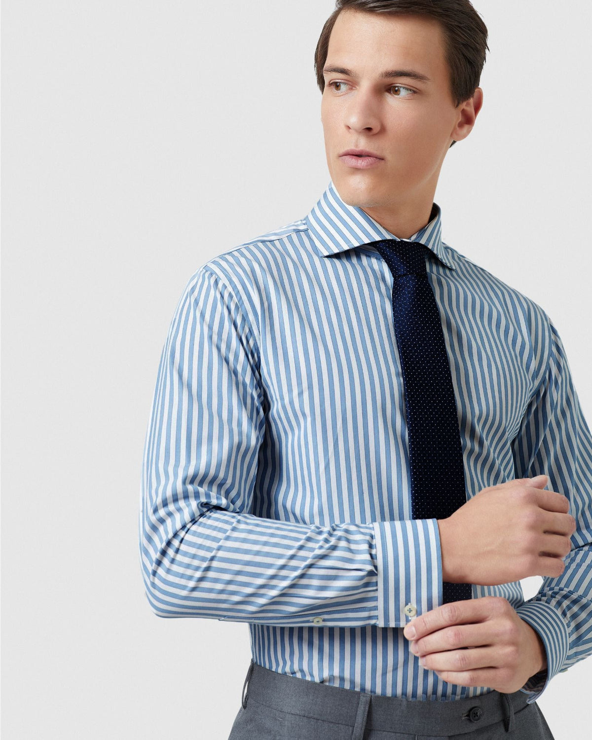 TRAFALGAR STRIPED SHIRT MENS SHIRTS