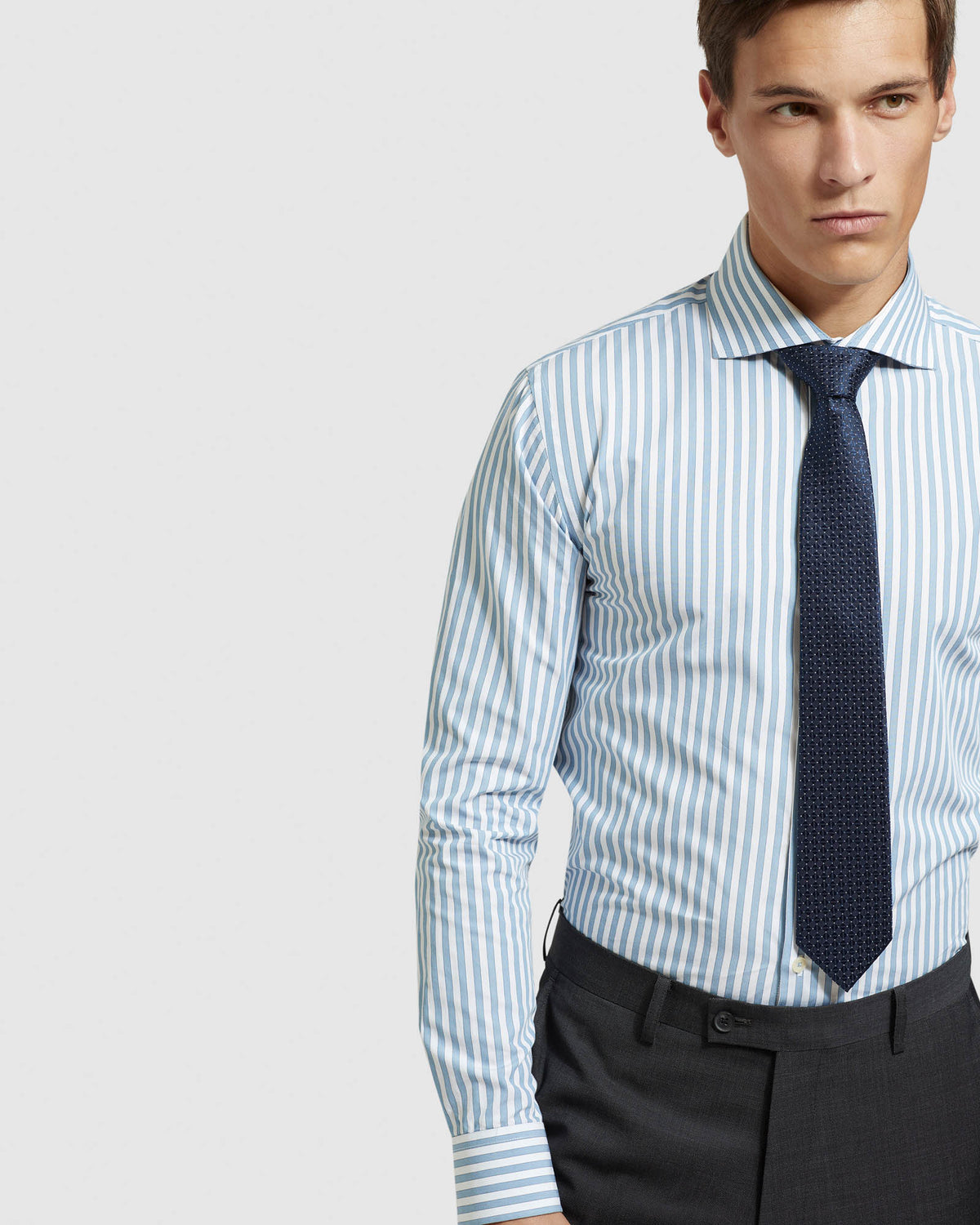 TRAFALGAR STRIPED SHIRT MENS SHIRTS