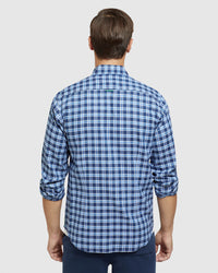 STRATTON COTTON LINEN CHECK SHIRT MENS SHIRTS