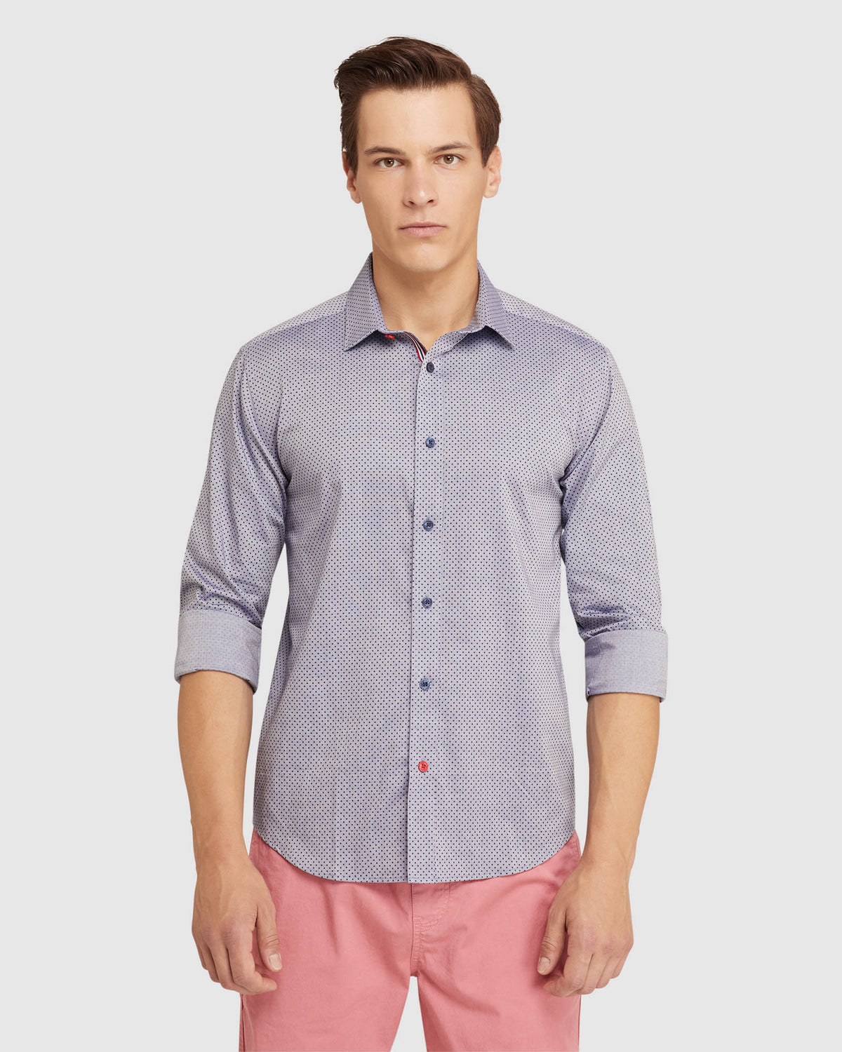 KENTON PRINTED SHIRT NAVY