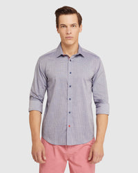 KENTON PRINTED SHIRT NAVY