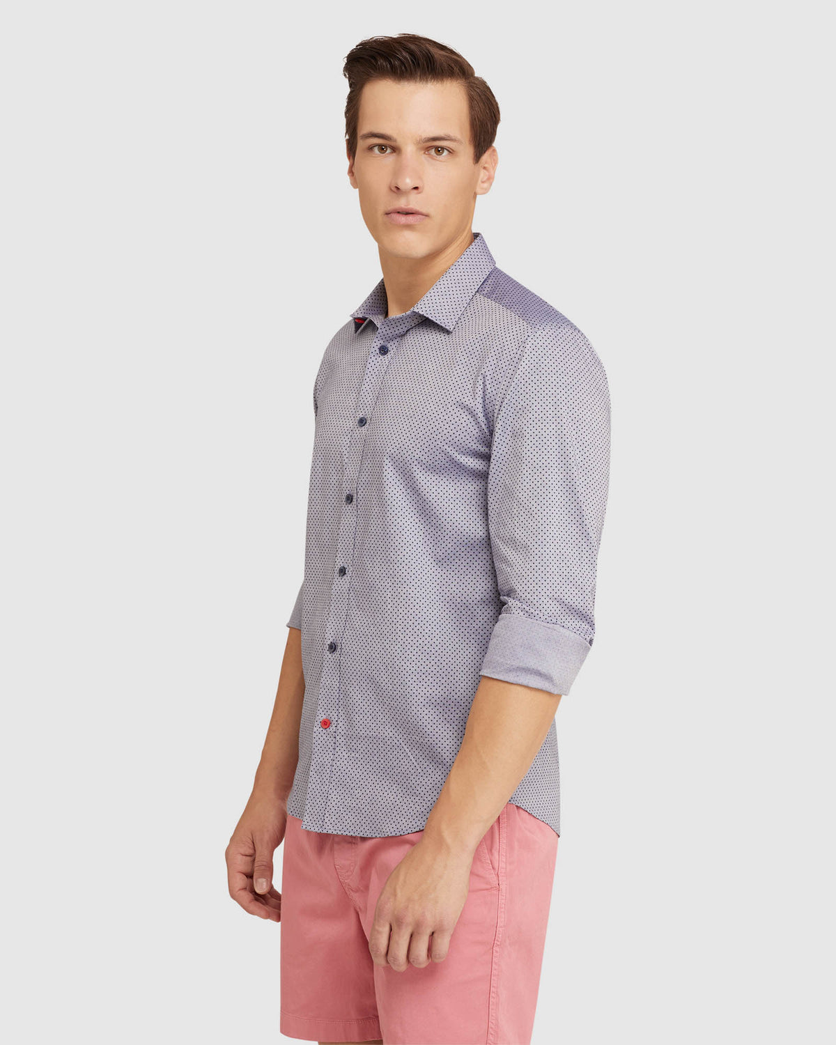 KENTON PRINTED SHIRT NAVY