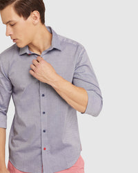 KENTON PRINTED SHIRT NAVY