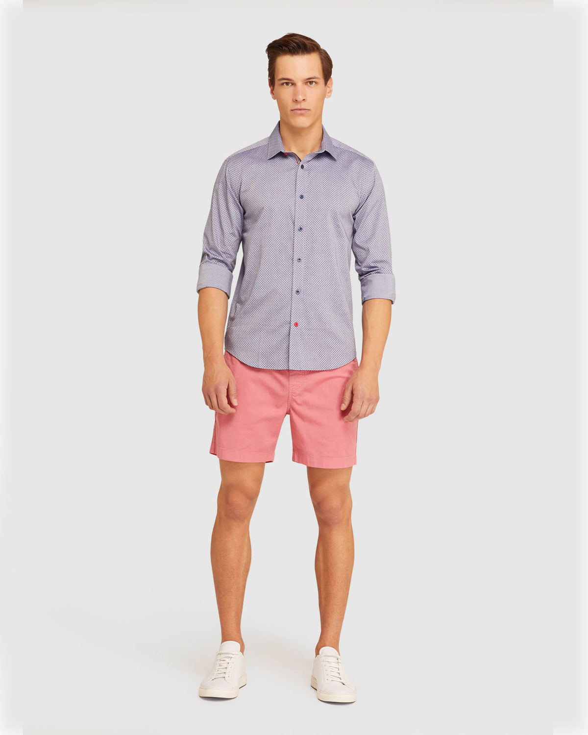 KENTON PRINTED SHIRT NAVY