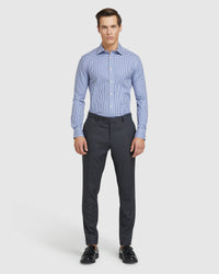 BECKTON CHECKED SHIRT NAVY