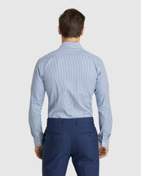 BECKTON DOBBY SHIRT BLUE