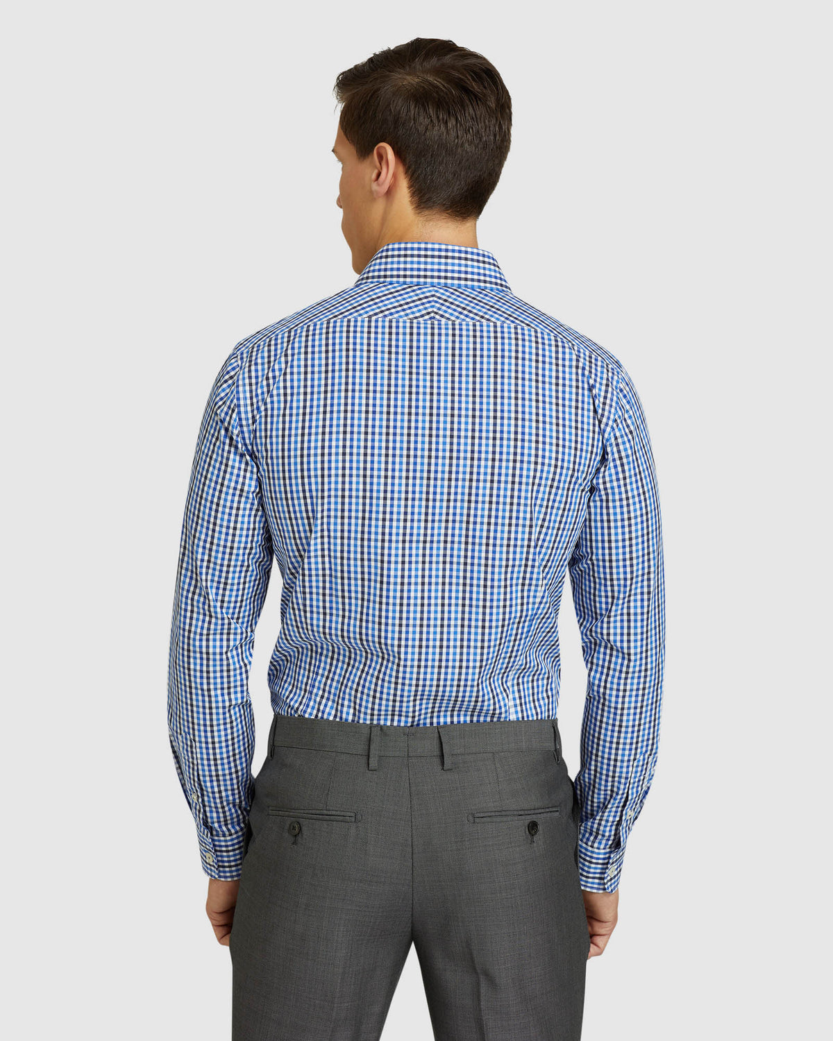 BECKTON CHECKED SHIRT BLUE