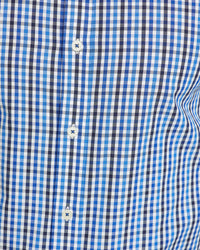 BECKTON CHECKED SHIRT BLUE