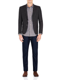 KENTON SLIM FIT SHIRT BROWN