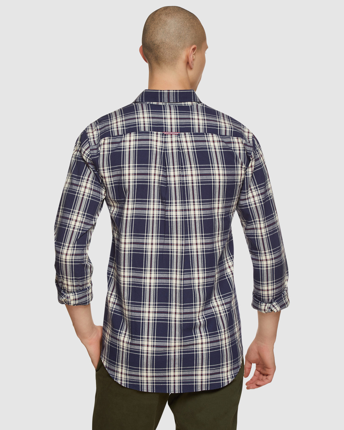 UXBRIDGE CHECKED SHIRT NAVY