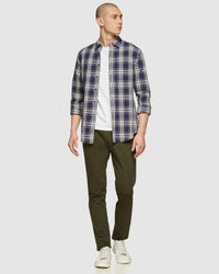 UXBRIDGE CHECKED SHIRT NAVY